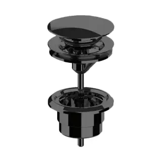 Almar Mixers Донный клапан 1"1/4 для раковины, цвет: черный металл брашированный PVD