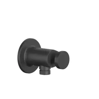 Gessi Inciso Shower Вывод воды с держателем для душевой лейки на 1/2", цвет: black XL