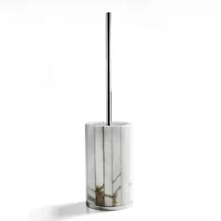 3SC Rigato Ершик туалетный напольный d11хh44 см, цвет: никель сатинированный полированный