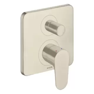 Axor Citterio M Смеситель для ванны, встраиваемый, с переключателем на 2 потока, с защитой, цвет: шлифованный никель