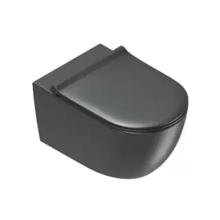 Catalano Sfera Унитаз подвесной 55х35см, безободковый, смыв Tornado, покрытие Twinglaze+, цвет: черный матовый