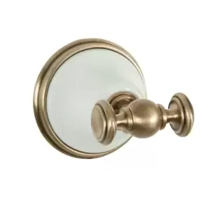 TW Harmony 016, крючок для полотенца, подвесной, цвет: белый/бронза