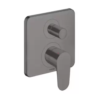 Axor Citterio M Смеситель для ванны, встраиваемый, с переключателем на 2 потока, с защитой, цвет: шлифованный черный хром