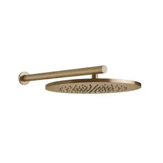 Gessi 316 Верхний душ &Oslash;35.5см., с настенным держателем 45см., цвет: warm bronze brushed pvd