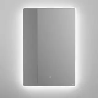 Salini Зеркало для ванны OMBRA 70х90х2.5см., с LED подсветкой, влагостойкое AGC Сrystalvision, сенс. выкл., крепления, обогрев, антизапот.