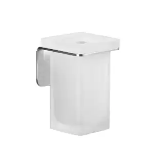 Colombo Over Стакан подвесной, цвет: матовая сталь/матовое стекло