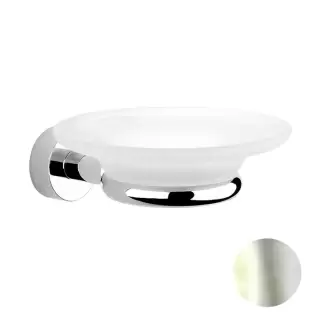 Nicolazzi Accessori Мыльница подвесная, цвет: никель блестящий/белый