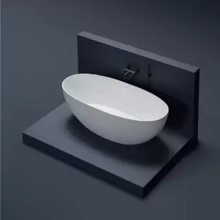 Gruppo Treesse Vera Ванна 150х72х55см., отдельностоящая, из искусственного камня, цвет: белый глянцевый