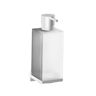 Colombo Look Дозатор для жидкого мыла подвесной, цвет: белый матовый/матовое стекло