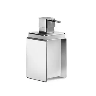 Colombo Over Дозатор для жидкого мыла, настольный, цвет: матовая сталь/матовое стекло
