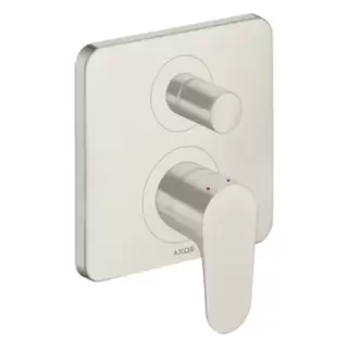 Axor Citterio M Смеситель для ванны, встраиваемый, с переключателем на 2 потока, с защитой, цвет: сталь