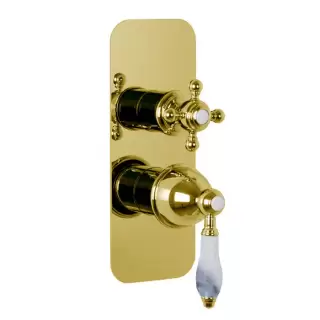 Fima Carlo Frattini Herend Смеситель для душа, встраиваемый, на 2/3 выхода, цвет: золото