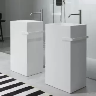 Antonio Lupi Fusto Раковина 45х35х85 см, без отв., напольная, цвет: белый