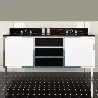 Devon&Devon Jazz 3, Комплект мебели, напольный, Цвет: pure white/deep black