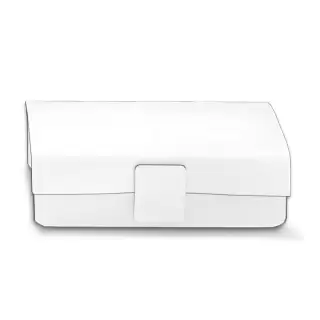 Decor Walther Nappa UTBD Коробка универсальная, с крышкой, натуральная кожа, цвет: белый