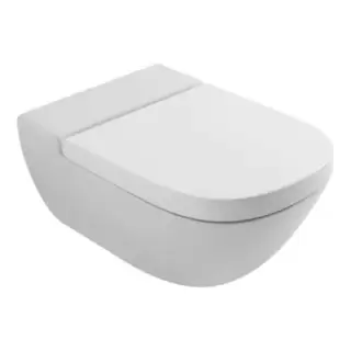 Globo Stockholm Унитаз подвесной безободковый  58х37см, с системой скрытого крепежа, цвет: белый