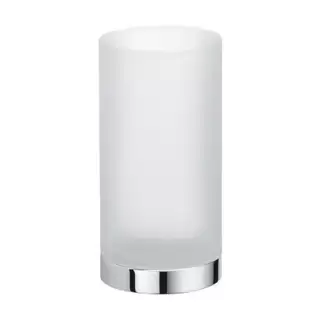 Colombo Nordic Стакан настольный, цвет: хром/матовое стекло