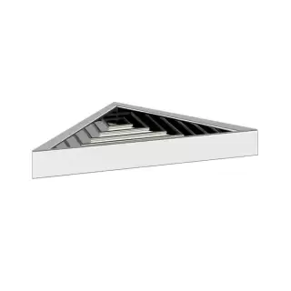 Gessi Rettangolo Полочка-решетка угловая для ванны или душа, подвесной, цвет: хром