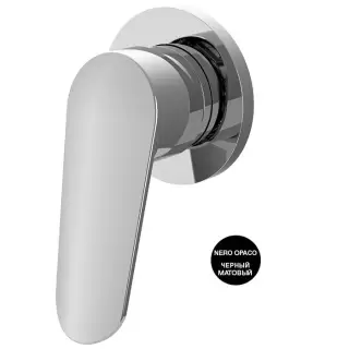 Fima Carlo Frattini Spot F3003N1NS Однорычажный встраиваемый смеситель для ванны и душа, внешняя часть, цвет: чёрный матовый