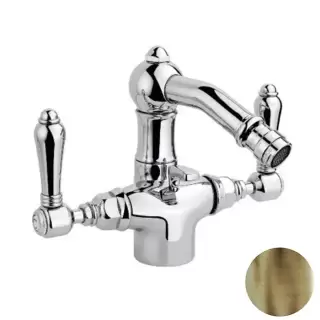 Nicolazzi P.m. Blanc Смеситель для биде, на 1 отв., поворотный излив: 12.7см, цвет: бронза