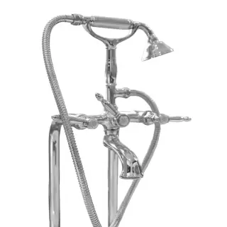 Nicolazzi Impero Смеситель для ванны с душем настенный, на 2 отверстия, излив: 155 мм, цвет: хром