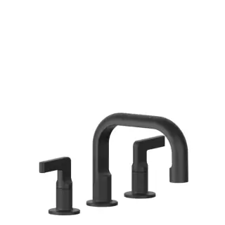 Gessi Inciso- Смеситель для раковины на 3 отверстия, соединительные шланги на 3/8&rdquo;, без донного клапана, цвет: black XL