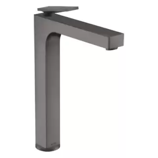 Axor Citterio Смеситель для раковины 280, на 1 отв., излив h28см., высокий, с текстурой, цвет: шлифованный черный хром