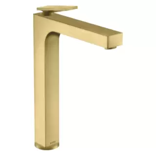 Axor Citterio Смеситель для раковины 280, на 1 отв., излив h28см., высокий, с текстурой, цвет: шлифованная медь