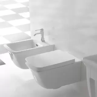 Globo Relais Унитаз подвесной 56х36см, с системой скрытого крепежа, цвет: белый