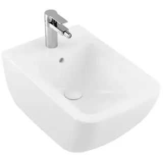 Villeroy&Boch Venticello Биде подвесное 37.5х56х28.5см., 1 отв., цвет: альпийский белый