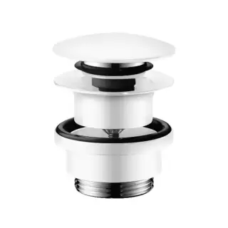 Hansgrohe Донный клапан для раковины и биде, push-open, цвет: белый матовый