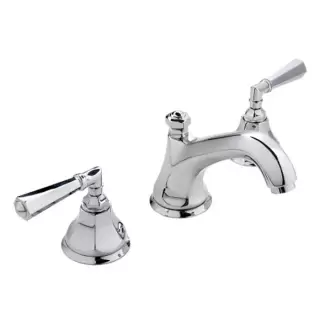 Nicolazzi Teide Смеситель для раковины на 3 отверствия, с донным клапаном, ручки Crystal lever, цвет: хром