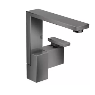 Axor Edge Смеситель для раковины, на 1 отв., с донным клапаном push/open, излив 175мм, цвет: черный