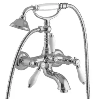 Fima Carlo Frattini Herend Смеситель для ванны, настенный, с ручным душем., цвет: хром
