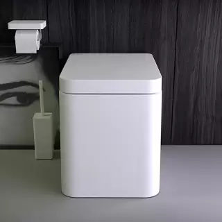 KNIEF Pride Унитаз напольный безободковый  51х41х42 см с сидением soft close цвет: белый матовый