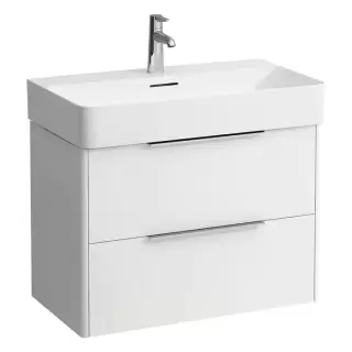 Laufen Base База с раковиной, 73.5х39х53см, с 2 ящиками, подвесная, цвет: белый глянцевый