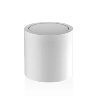 Decor Walther DW 125 Корзина для бумаги 20xh21см, с крышкой, напольная, цвет: белый матовый