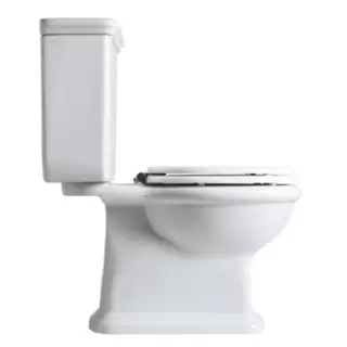 SIMAS Lante Унитаз моноблок 70.5х38.5см, с горизонтальным сливом с бачком с боковой ручкой смыва, фурнитура золото, цвет белый