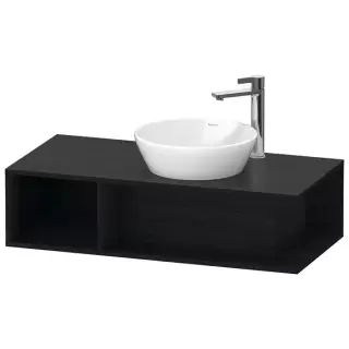 Duravit D-Neo Тумбочка подвесная компакт 100x48х26см., раковина, 1 открытое отделение на левой стороне, цвет: Black Oak