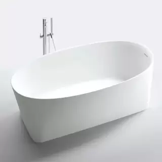 NOORTH milldue edition AZUMA Ванна отдельностоящая 170х85х50см, с сифоном, cristalplant, цвет: белый матовый