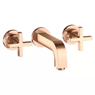 Axor Citterio Смеситель для раковины, встраиваемый, излив: 16.2см., цвет: полированное красное золото