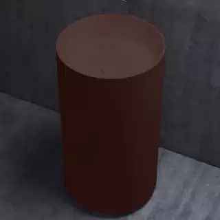 Salini Armonia Раковина накладная 45х45х85см, без отв. под смес, без перелива, материал: S-Stone, цвет: RAL8015