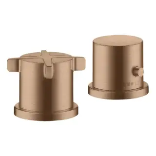 Axor Citterio E Смеситель для ванны, 2 отв., термостатический, цвет: шлифованное красное золото