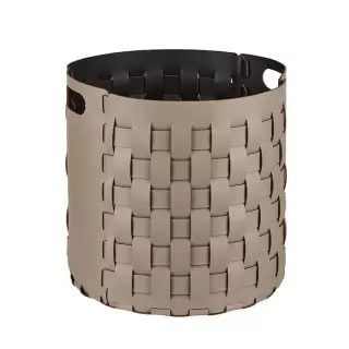 ADJ Круглая корзина Bottega, D40xH40 см., цвет: капучино/шоколад