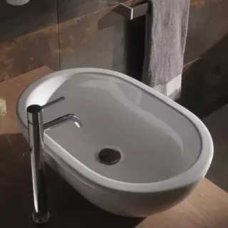 Globo Forty3/Bowl Раковина 60х40х18 см, без отв., цвет: белый