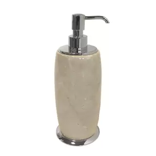 3SC Elegance Дозатор для жидкого мыла, настольный, цвет: мрамор botticino/хром
