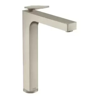 Axor Citterio Смеситель для раковины 280, на 1 отв., излив h28см., высокий, с текстурой, цвет: шлифованный никель