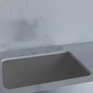 Salini Marea Раковина врезная снизу 55х40х13.4cм, без отв., без перелива, S-Stone, цвет: Ral7021 матовый