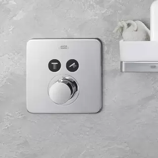 Axor ShowerSelect Термостат ShowerSelect S, для 2 потребителей, СМ, внешняя часть, цвет: хром