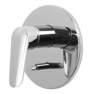 Fima Carlo Frattini Spot F3009X2CR Однорычажный встраиваемый смеситель для ванны и душа, на 2 источника, пластина из ABS, внешняя часть, цвет: хром